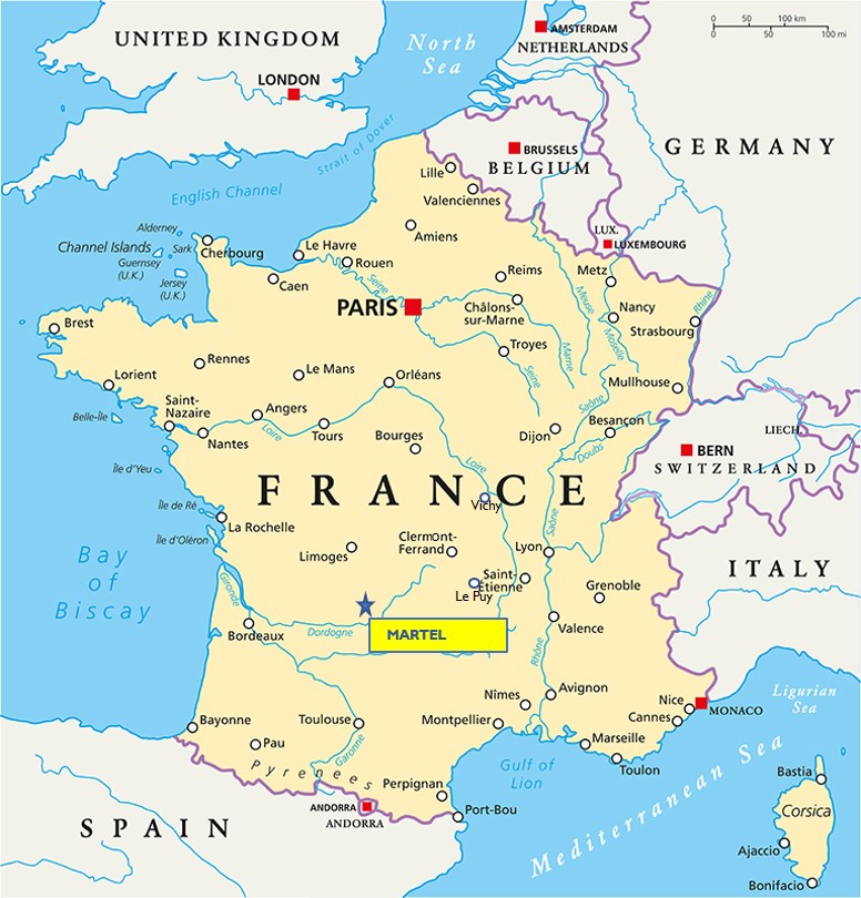 Martel France Map
