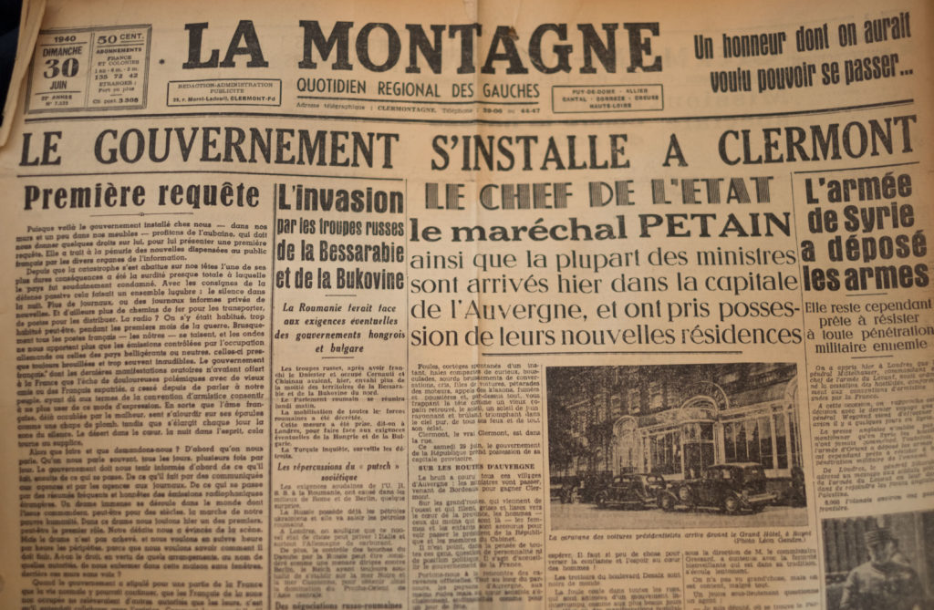 Clermont-Ferrand WWII France History War Auvergne Petain
