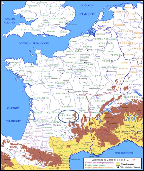 Julius Caesar Gergovie Clermont-Ferrand Auvergne Vercingetorix Gaul Gauls battle