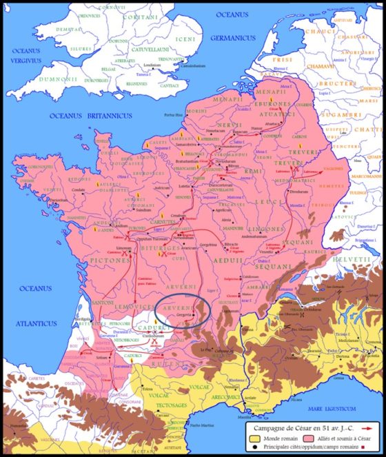 Julius Caesar Gergovie Clermont-Ferrand Auvergne Vercingetorix Gaul Gauls battle