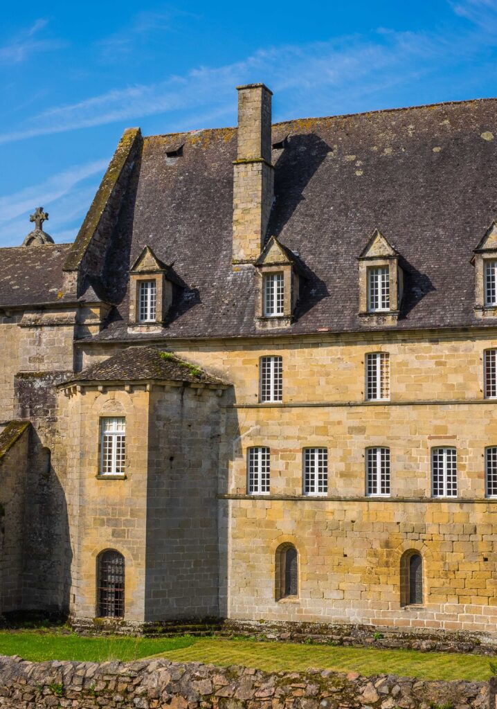 France, Corrèze (19), Aubazine, Cistercian Saint-Étienne Roman abbey from  the 12th century, orphanage where Coco Chanel grew up, stained glass window  Stock Photo - Alamy